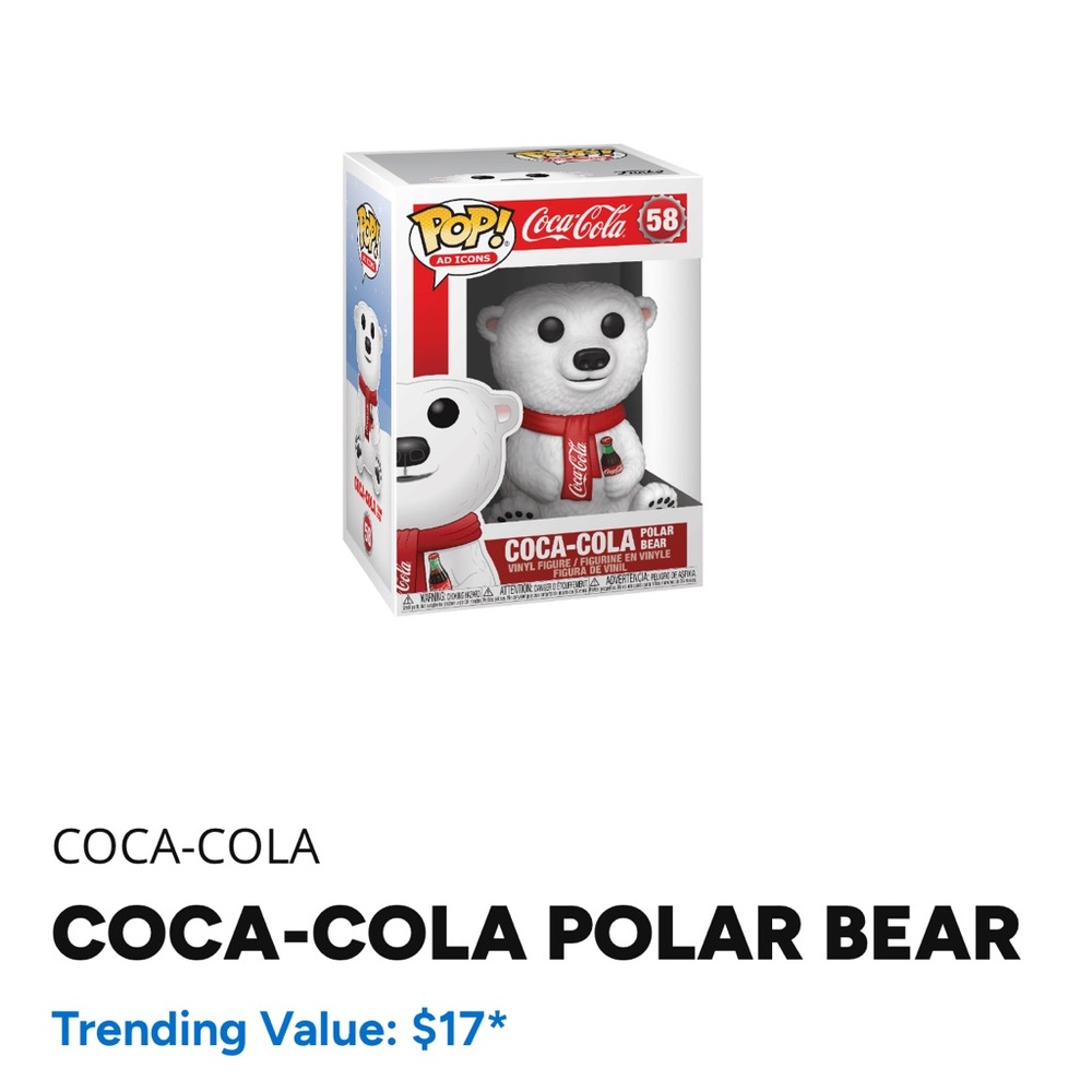 Coca-Cola Polar Bear Funko Pop
